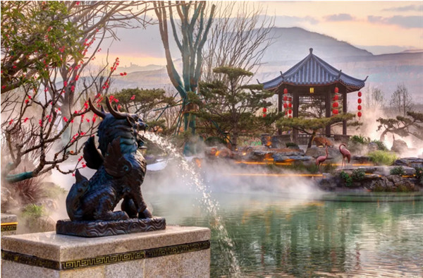 恒大云湖上苑园林实景图